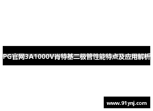 PG官网3A1000V肖特基二极管性能特点及应用解析